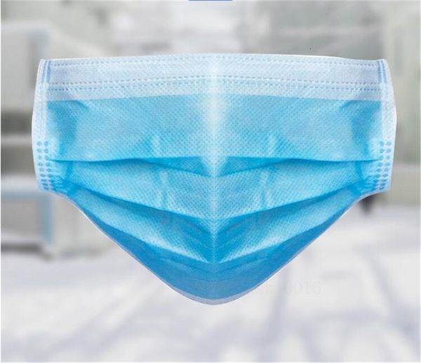 

одноразовая маска для лица бытовое здравоохранение пылезащитный дым 50шт газ allerqies нетканые маски синий цвет 3 слоя толстая маска