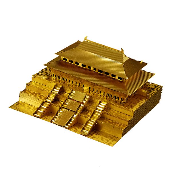 

1: 570 3d metal art sculpture модель монтажные комплекты -forbidden city gold