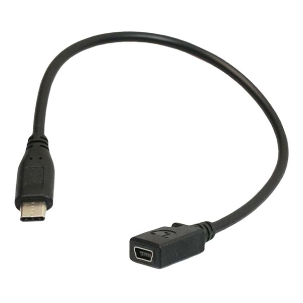 

type c usb 3.1 male to mini usb female charging data cable adapter