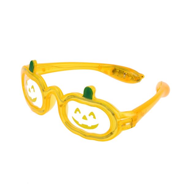

halloween pumpkin flashing sunglasses led halloween eye glasses party favors supplies decoration pumpkin led light up eyeglasses
