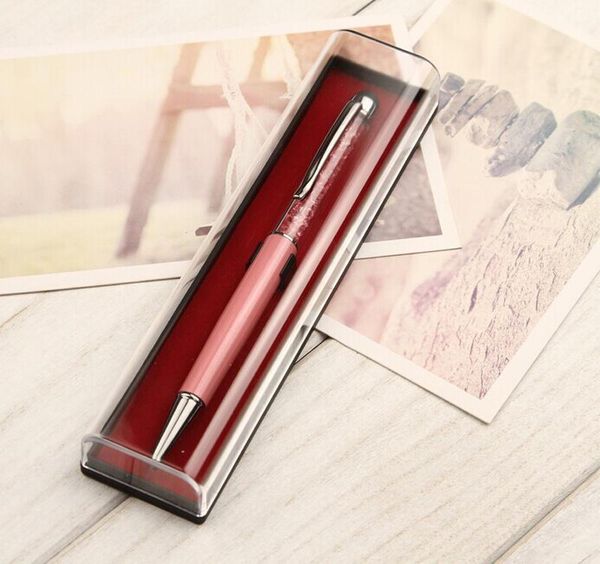 

clear transparent pencil cases with red color bottom plastic pen packing boxes wholesale gift boxes