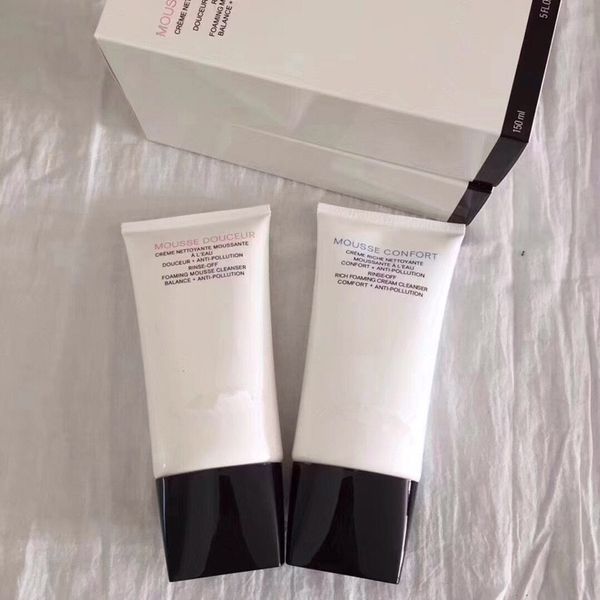 

brand facial cleanser skin care mousse confort & mousse douceur foaming cleanser 150ml le blanc makeup remover dhl free