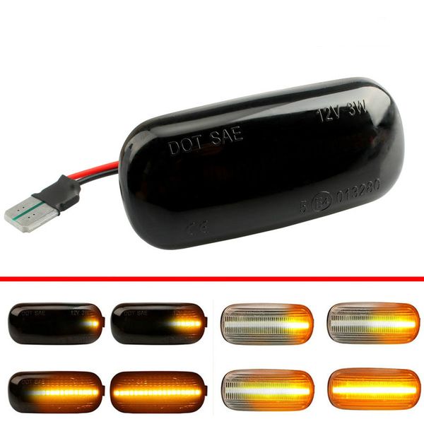 

2pcs dynamic side marker turn signal light sequential blinker light emark for a3 s3 8p a4 s4 rs4 b6 b7 b8 a6 s6 rs6 c5 c7