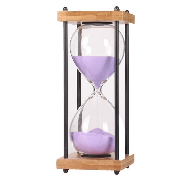 

30 minutes hourglass sand timer for kitchen school modern bamboo hour glass sandglass sand clock timers home decoration gift