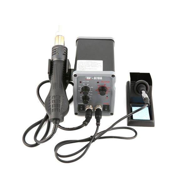 

taikd 2 in 1 rework soldering station air blower heat gun welding solder iron repair tool for repair watch mobile phone
