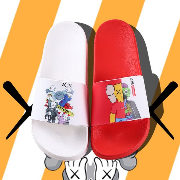 

popular sesame street kwas slippers for female summer couple home use cute cartoon indoor and outdoor bathroom sandals manufacturer, Black