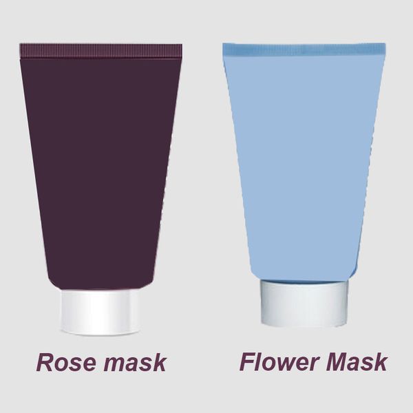 

black rose cream mask express flower gel facial gel mask 60ml, White