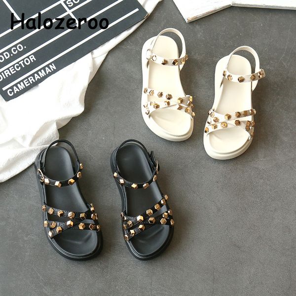 

summer 2020 kids beach sandals baby girls casual sandals boys black shoes children sport toddler fashion brand flats new, Black;red