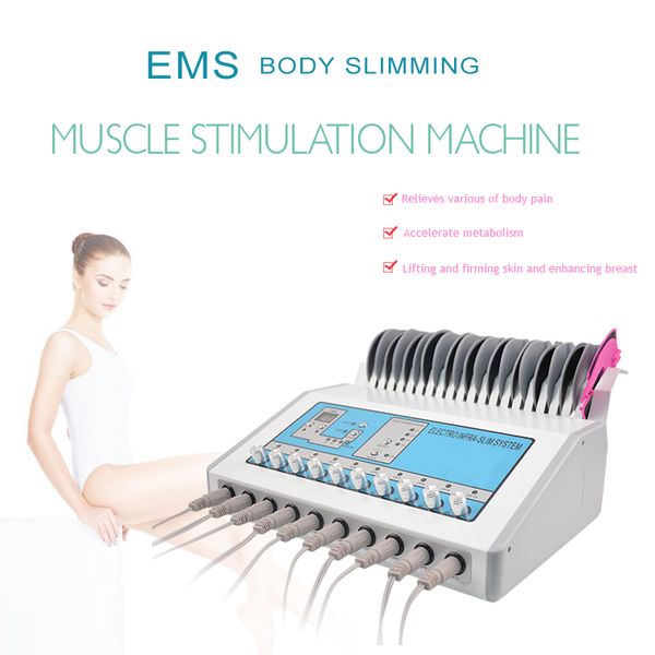 Estimulador muscular elétrico de emagrecimento confortável EMS máquina magro de eletroterapia de perda de peso
