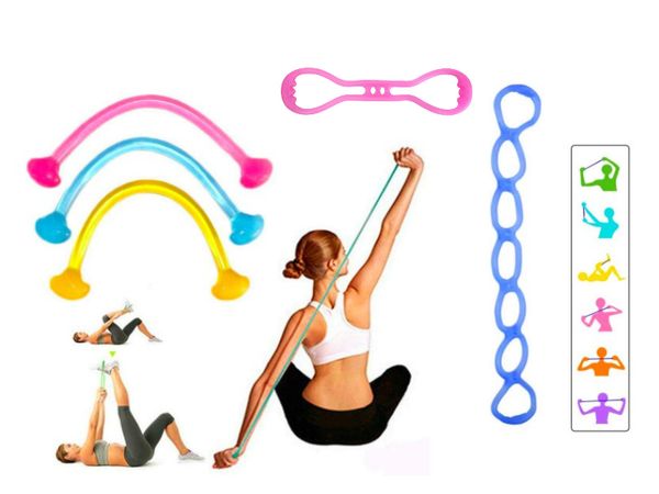 

figure 8 rubber bands for sports men women child muscle relex apparatus muscle grip training fitness equipment for home gym