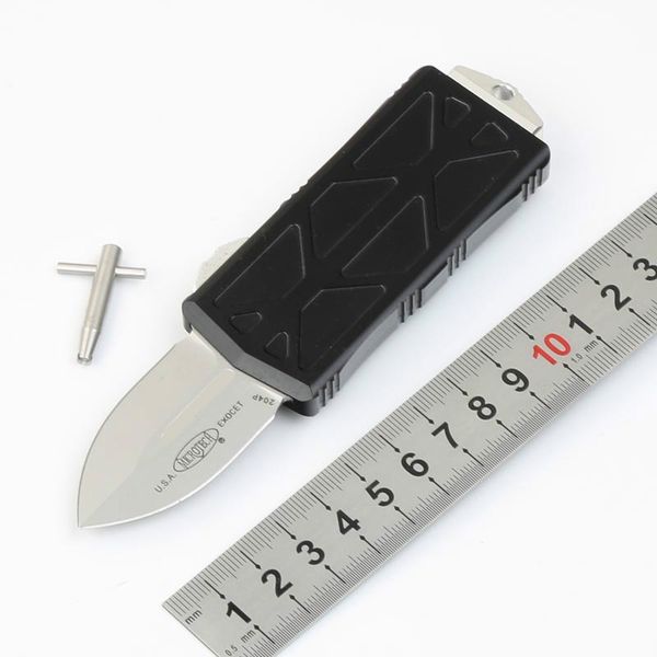 

High quality Microtech Automatic EDC Spring Knife Auto Tactical Aluminum Handle knives Blade Mark 204p Camping Hunting Tactical Wallet knife