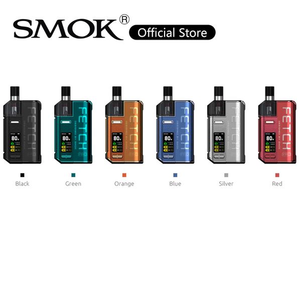 

Смок Fetch Pro Pod Kit с 4.3ml RPM-картридж 4,0 мл RPG Pod все-в-одном Vapor Система двухканальной Direct Airflow Design 100% оригинал