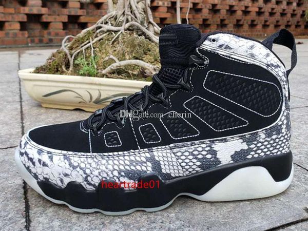 

boxblack with jumpman 9 new grey snakeskin white grey snakeskin basketball shoes men 9s bred black and red sneakers shoes
