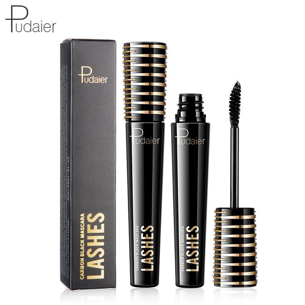 

pudaier fibre black thick volume eyelash mascara extension long lasting makeup