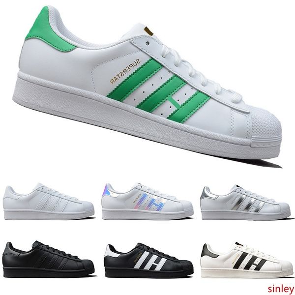 

2019 originals superstar white hologram iridescent junior superstars 80s pride sneakers super star women men sport casual shoes 36-44