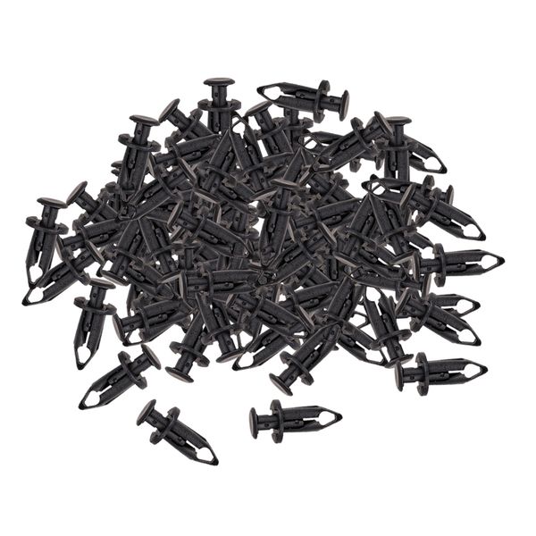 

100pcs auto bumper clips screws 9mm push pin nylon fastener clips new