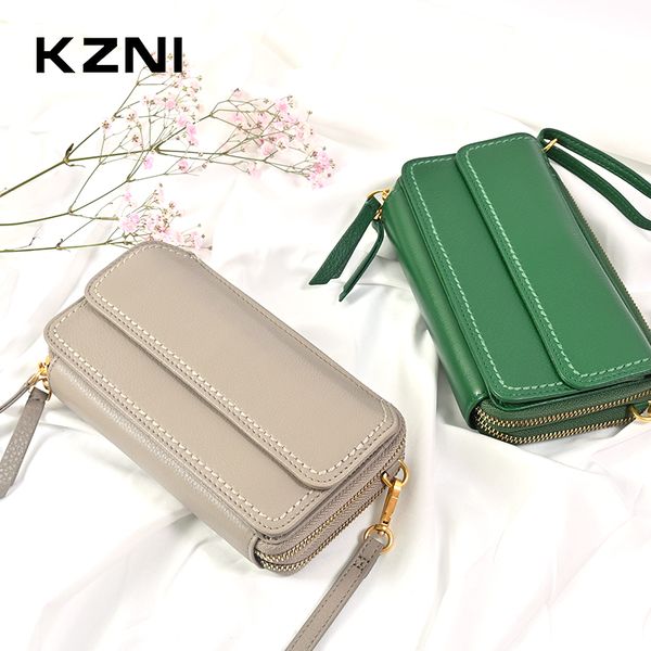 

kzni genuine leather purse crossbody shoulder women bag tote bag clutch female handbags sac a main femme de marque 2162