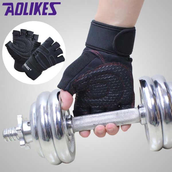 

aolikes sports fitness body buliding training gloves multifunction men women sweat absorption resistance weightlifting gloves