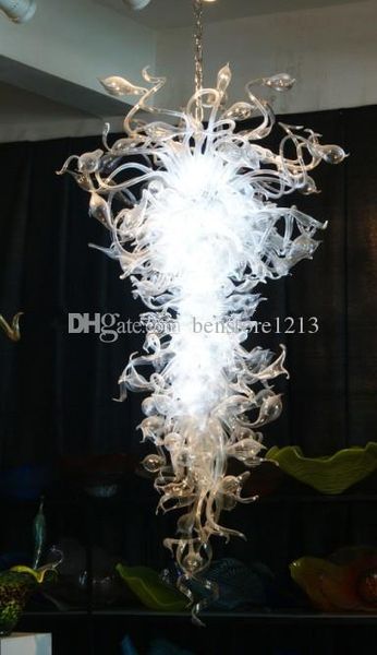 

100% mouth blown borosilicate murano glass chandelier light art seller clear glass chandeliers large