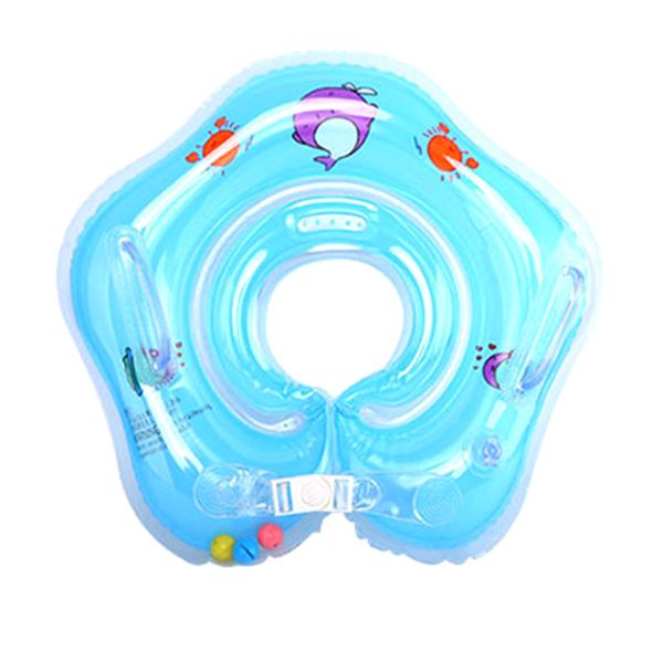 

baby swimming rings double-decked safety floating pvc inflatable pool float with handle ser88