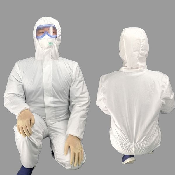 

one piece coverall hazmat suit protection protective disposable clothing disposable factory hospital safety clothing