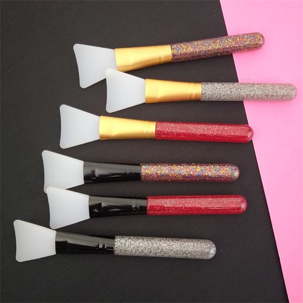 

soft silica gel head facial mask brush plastic cement handle cosmetic brushes film adjusting rod beauty tools 1 15wg l1