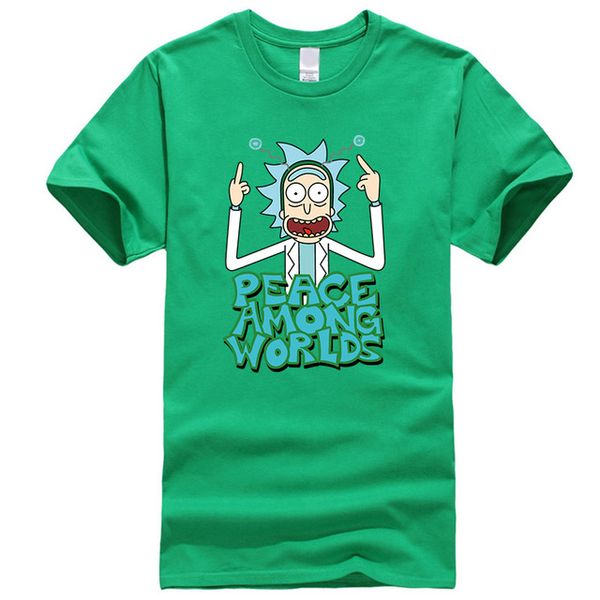 

2020 men's t-shirt short sleeve cotton crewneck loose rick and morty printed men tshirt casual knitted mens t-shirt, White;black