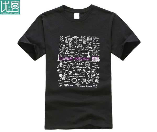 

men funny t shirt women cool tshirt science physic math chemistry biology astronomy t shirt, White;black