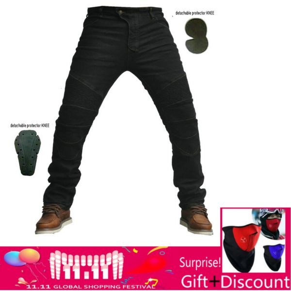 

jes-1 motorpool volero blue black trouser slacks jeans motorcycle ride jeans leisure loose version protect equipment, Black;blue