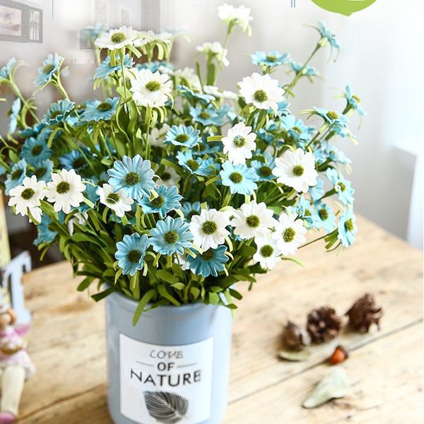 

daisy wedding decorations artificial flower 22inch pe flower 9pcs flower heads home decor fake flowers little daisy