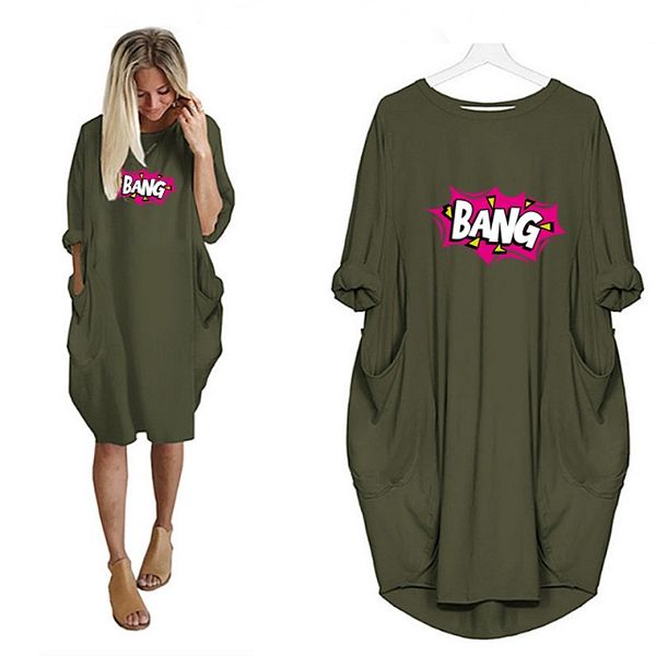 

fashion dresses for women 2020 new arrival solid color womens casual knee-length dresses brand letter printed women summer dress selling, Black;gray
