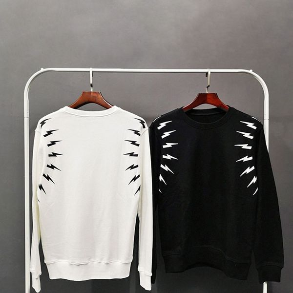 

famous brand mens designer hoodie jacket hip hop mens designer print sweashirt men women pullover long sleeve 2 colors, Black