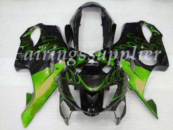 

новые (литье под давлением) abs обтекателя комплекты fit для honda cbr600 f4 1999 2000 cbr600 f4 99 00 обтекатели набор green flame