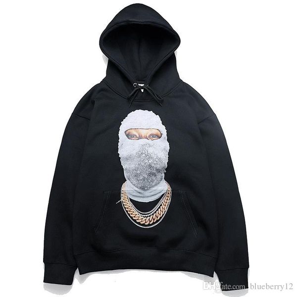

mens womens hoodies hooded sweater fashion style plus velvet printing male sweater asian size m-2xl, Black