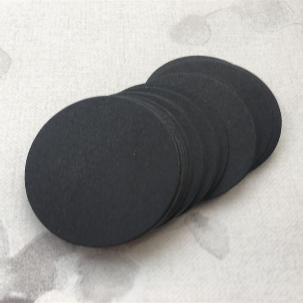 

100pcs white black brown kraft paper tags round luggage note wedding invitations cards blank price tag without hole