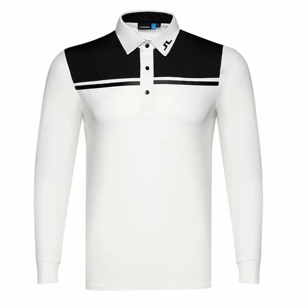 

new men dust_proof golf shirt latest spring summer jl golf sports shirt full sleeves anti-pilling short golf t-shirt ing, Black;blue