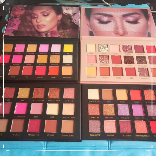 

Hot ale nude beauty 18 color eye hadow palette nude ro e gold textured palette makeup eye hadow beauty palette matte himmer