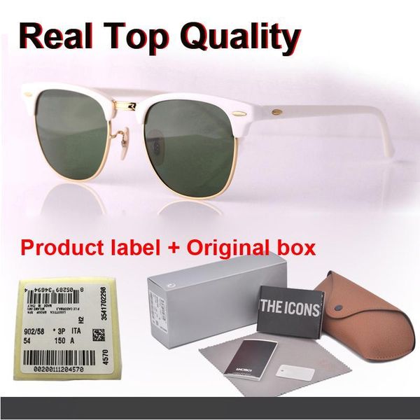 

brand designer cat eye sunglasses for men women fashion vintage uv400 mirror glass lenses retro sun glasses eyewear with box and label, White;black