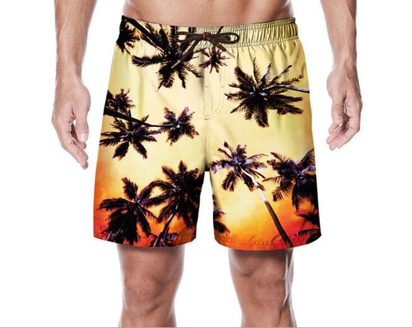 

men summer casual shorts new board surfing shorts breathable elastic waist dry short pants bottoms large size, White;black
