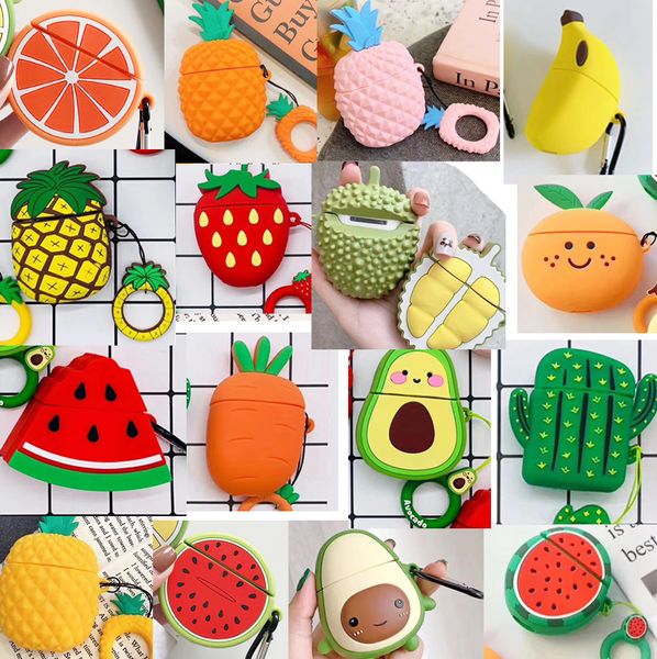 

pineapple pineapple watermelon banana avocado cartoon for airpods cases silicone soft protector airpods cover earpod case air pods airpod