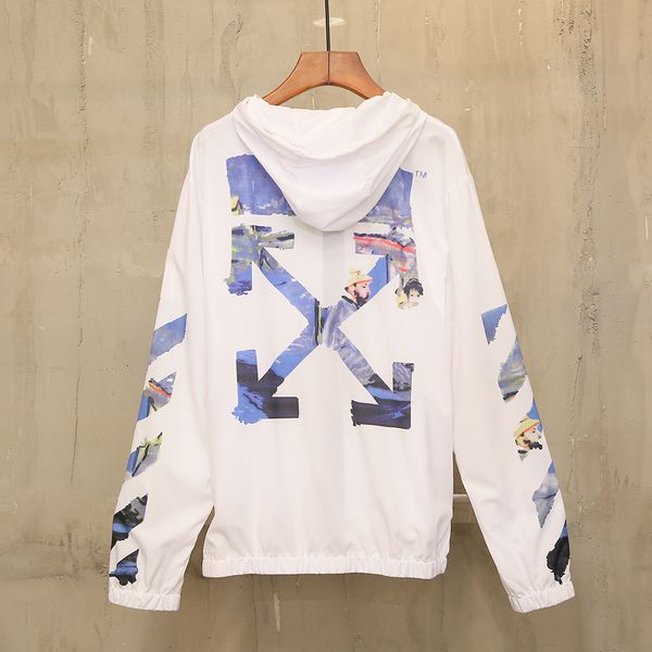

19 off un protection clothing jacket doodle arrow un protection clothing coat white men and women windbreaker couple model, Black