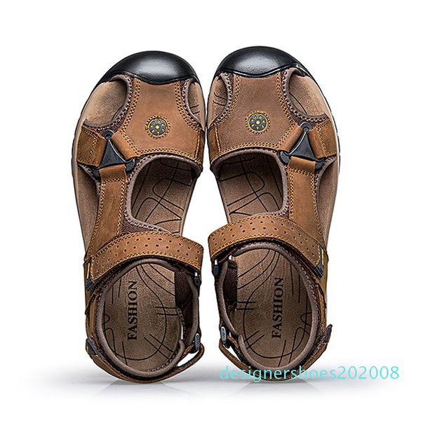

mens sandals summer beach shoes flat casual comfortable hollow out outdoor sandals fashion beach sandalias hombre d08, Black