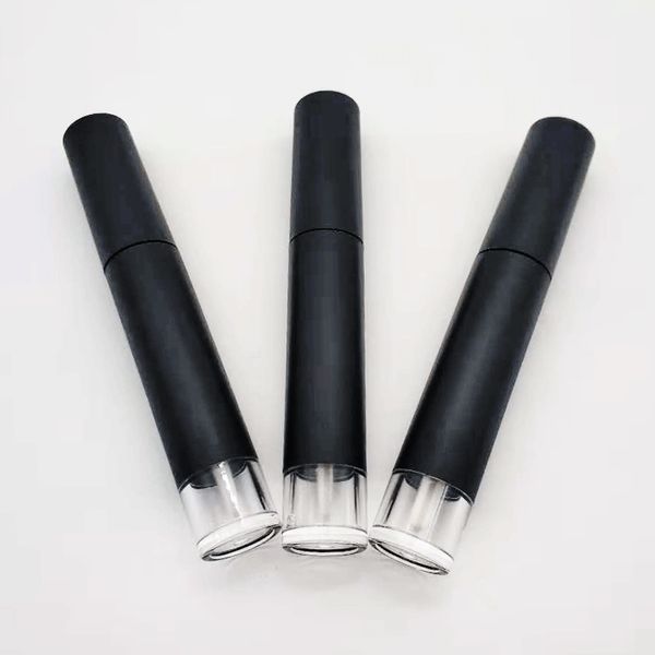 

wholesale lip gloss packaging 5ml black round gradient lip gloss tube empty lipgloss tubes plastic refillable lip gloss bottle container