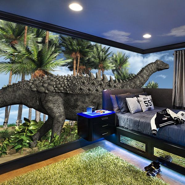 

self-adhesive] 3d dinosaur 904 wall paper mural wall print decal murals