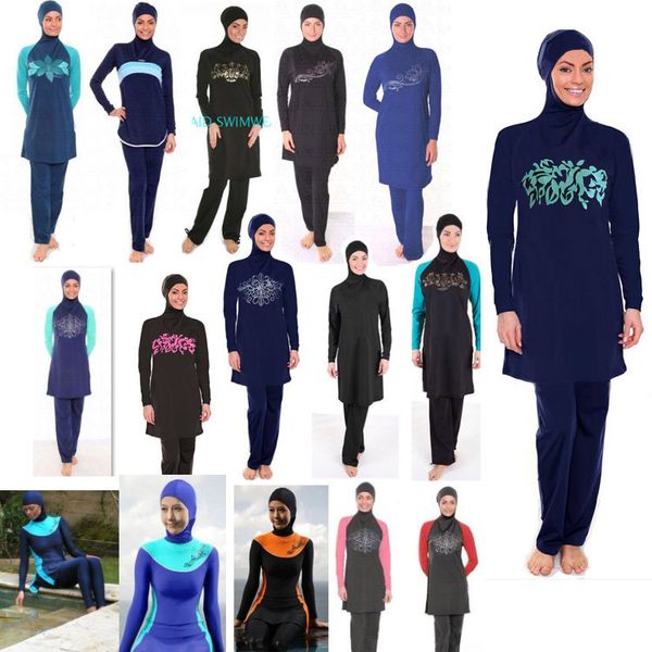 

wholesale muslim swimwear for women 12 pcs/lot islamic swimsuits from china dhl