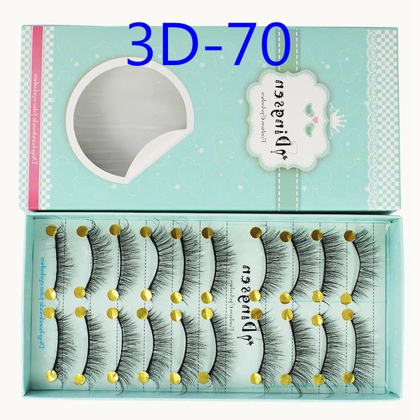 

2020 new 10 pairs 100% real mink eyelashes 3d natural false eyelashes mink lashes soft eyelash extension makeup kit dhl gift
