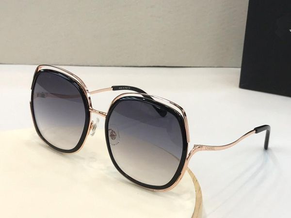 

8826 womens designer sunglasses big square frame metal glasses charming elegant style anti-uv400 lens leisure eyewear with ca, White;black