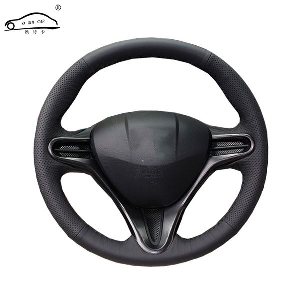 

artificial leather car steering wheel braid for old 2006-2011/custom made auto steering wheel cover