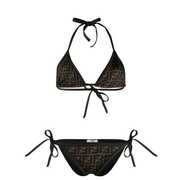 

women's luxury swimwear designer women brand bikini swimsuits 2020 new arrival comfortable women swim set without underwire-1, White;black