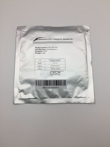 Membrane antigelo per criolipolisi Cryo Membrana antigelo per crioterapia Gel Pad freezefats 3 dimensioni 27 * 30 cm 34 * 42 cm per macchina criogenica